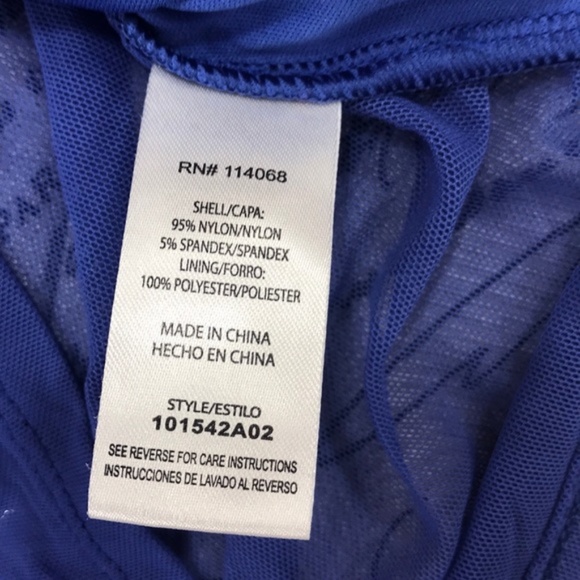 Ten Sixty Sherman Mesh Solid Print Ruched Top - Picture 5 of 7